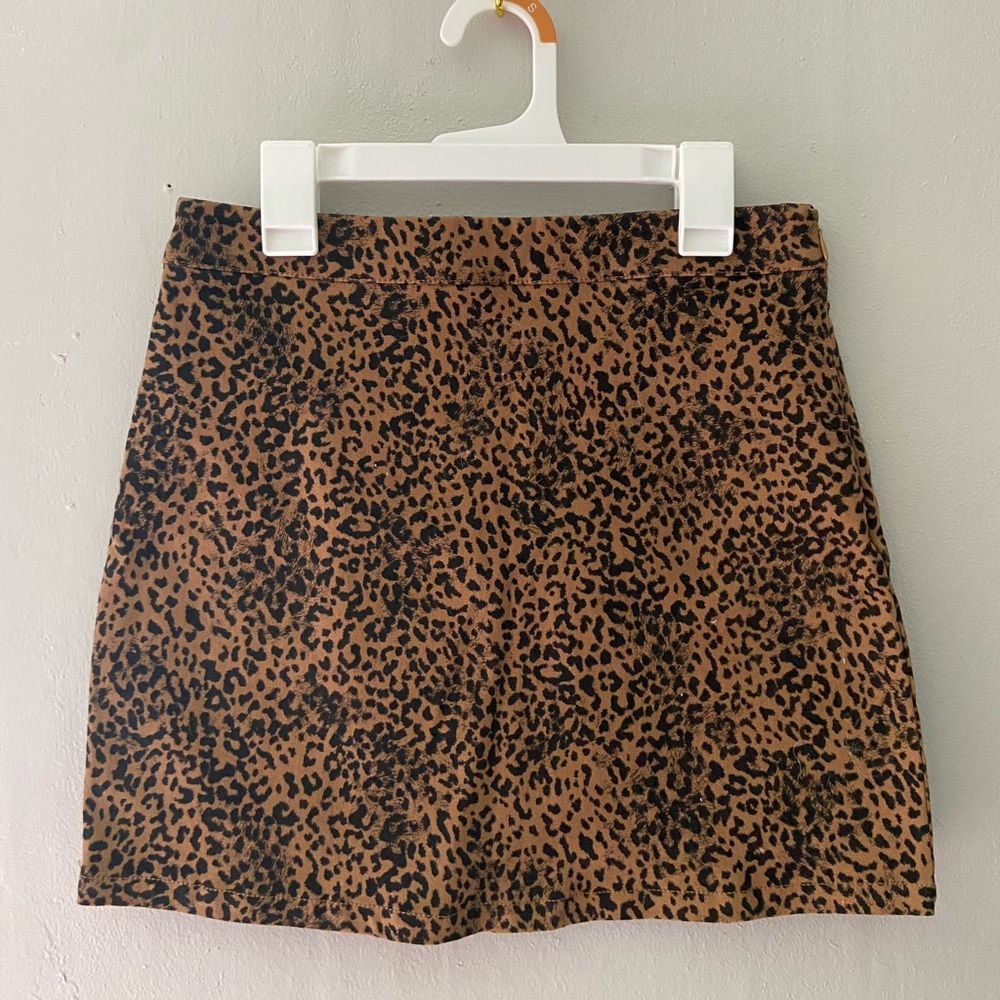 Cheetah Print Mini Skirt